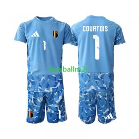 Fußballtrikots Belgien Thibaut Courtois 1 Torwart Kinder Heim Trikotsatz WM 2026